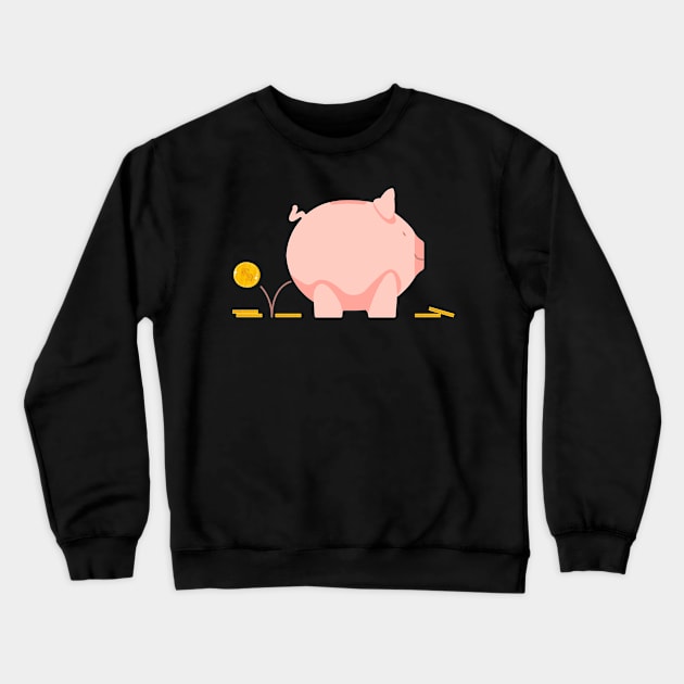Piggy bank. Crewneck Sweatshirt by lakokakr
